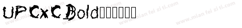 UPCxC Bold字体转换